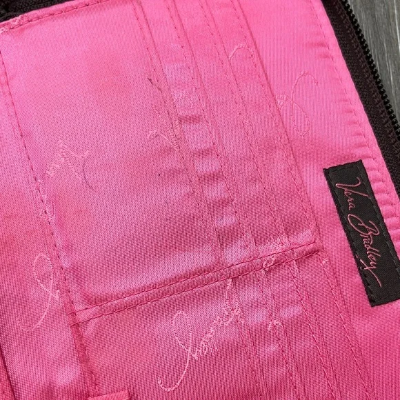 Vera Bradley zip-around wallet, retired Mod Floral Pink pattern—cigarette smell - Picture 5 of 6